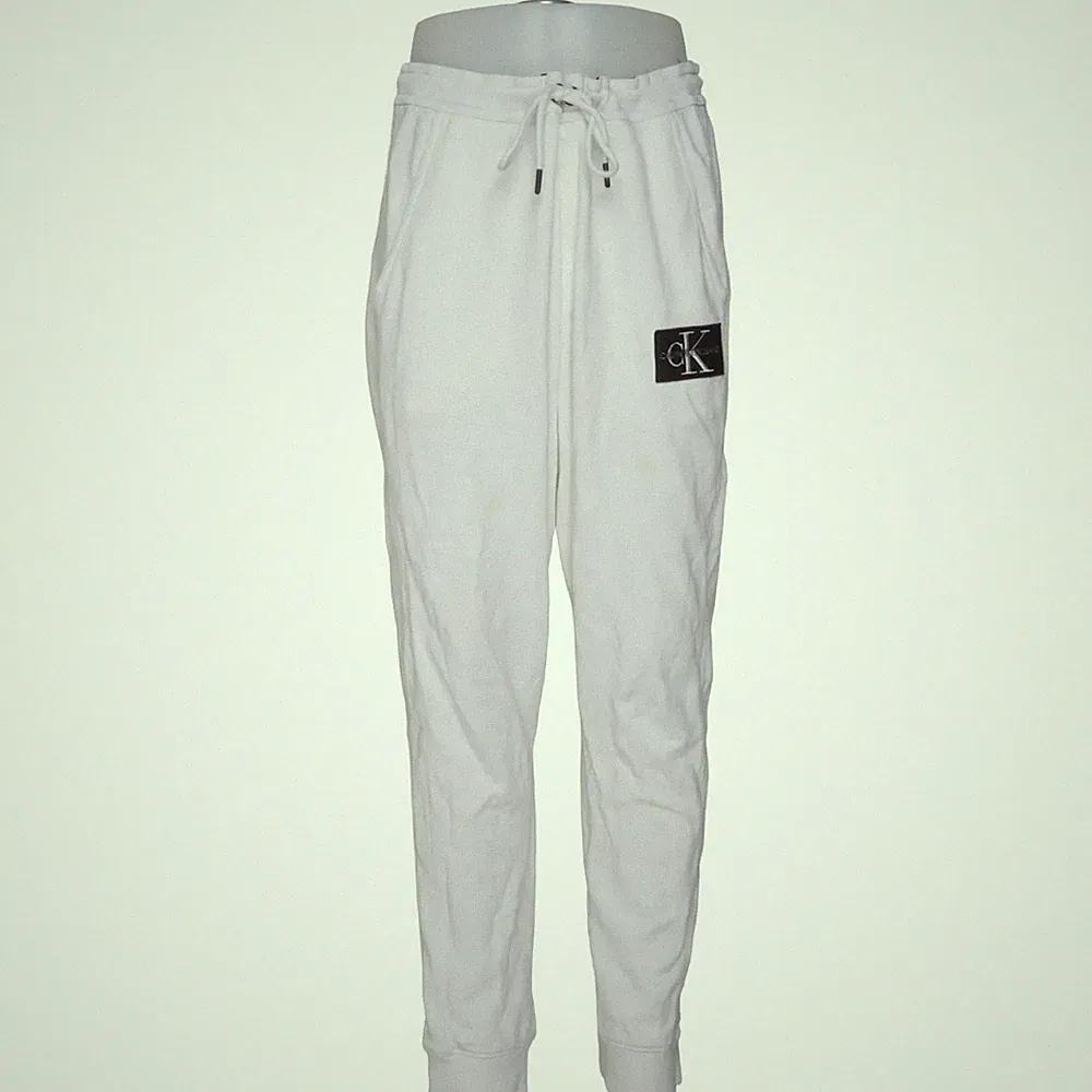 Calvin Klein Jeans, Jogginghose, Größe: XXL, Weiß, Einfarbig, Sweat, Herren #YXz
