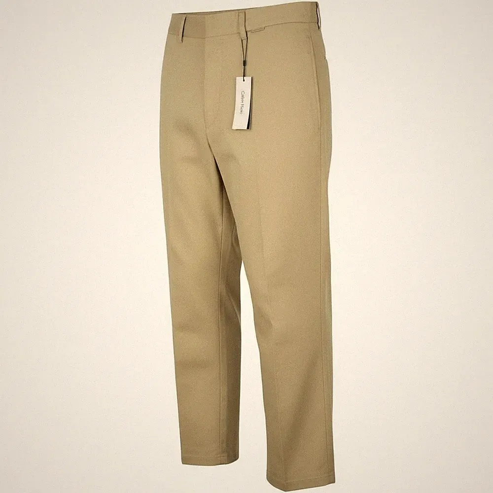 Calvin Klein Piece Dyed Tencel Tapered Herren Hose W32/L32 Abgeschnitten Relax