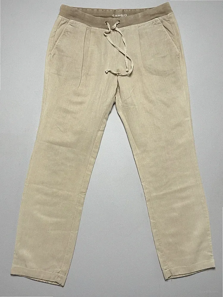 Cambio Schlupfhose Stoff Hose Gr 34 Elastischer Bund Jogger Jogpants Chino 9954