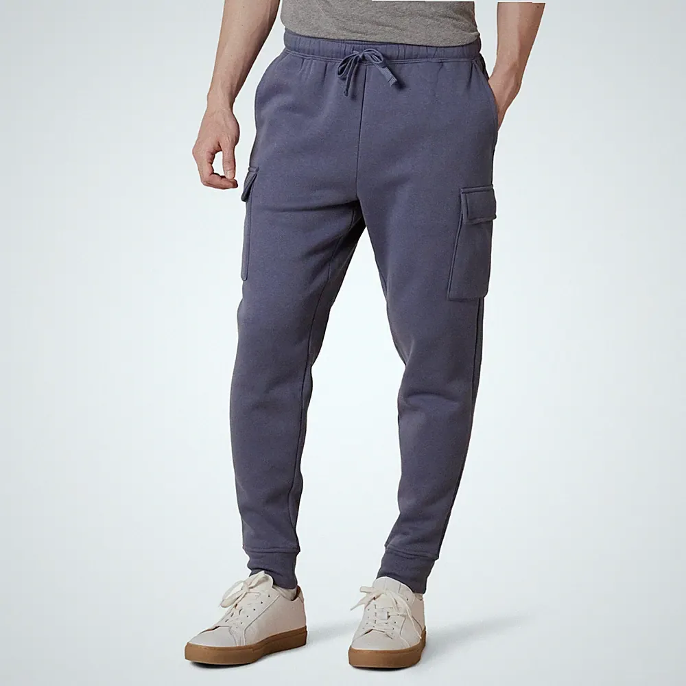 Cargo-Fleece-Jogginghose Herren S Indigo Amazon Essentials