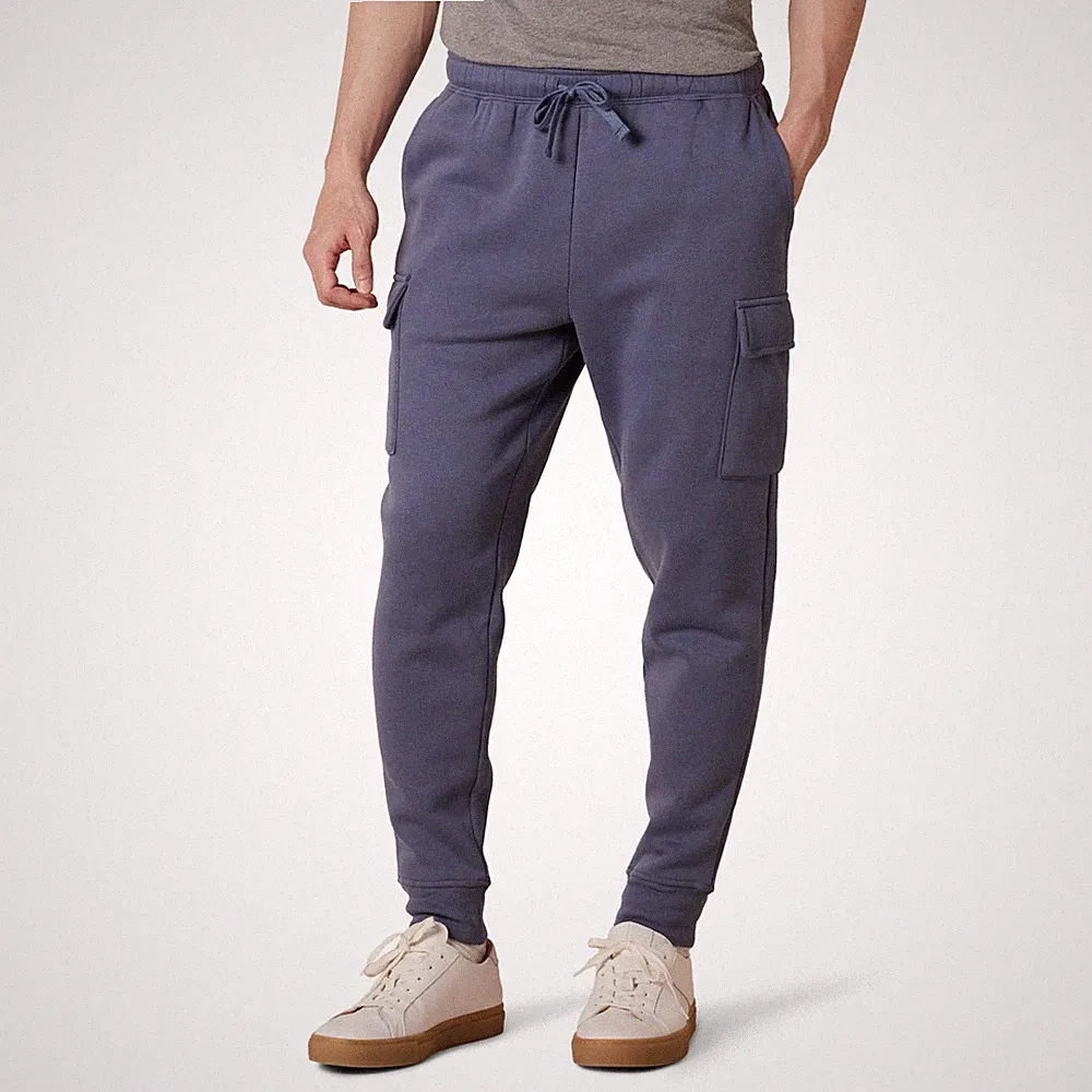 Cargo-Fleece-Jogginghose Herren S Indigo Amazon Essentials