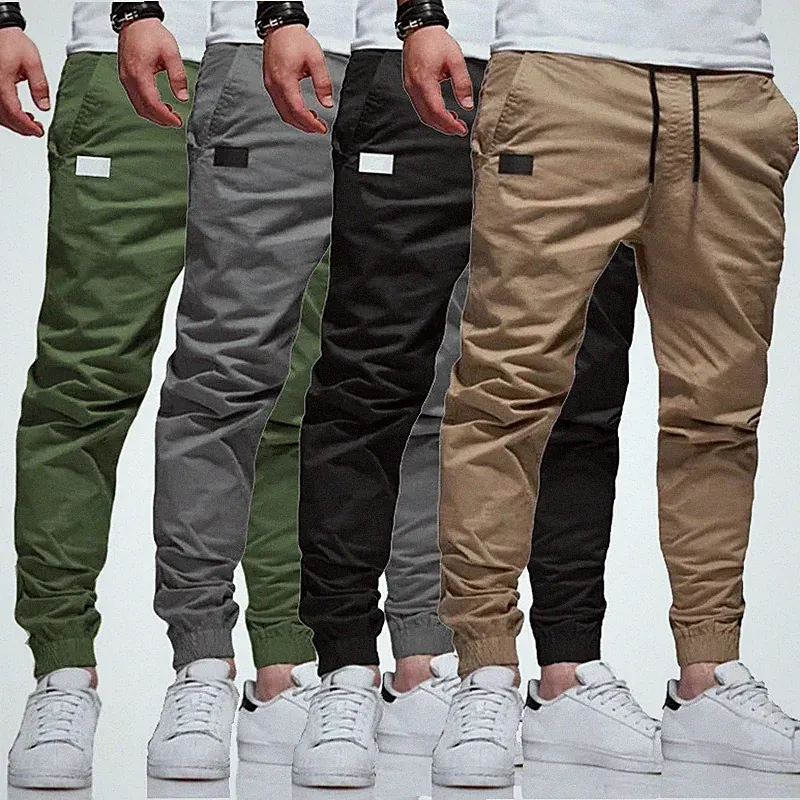 Cargo Jogger Hose Männer Sommer Casual Sport Jogginghose Multi-Tasche Sweatwear