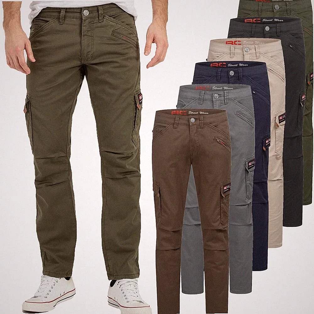 Cargohose Herren Outdoor Arbeitshose Rock Creek H-398 Cargo Hose Taschen NEU