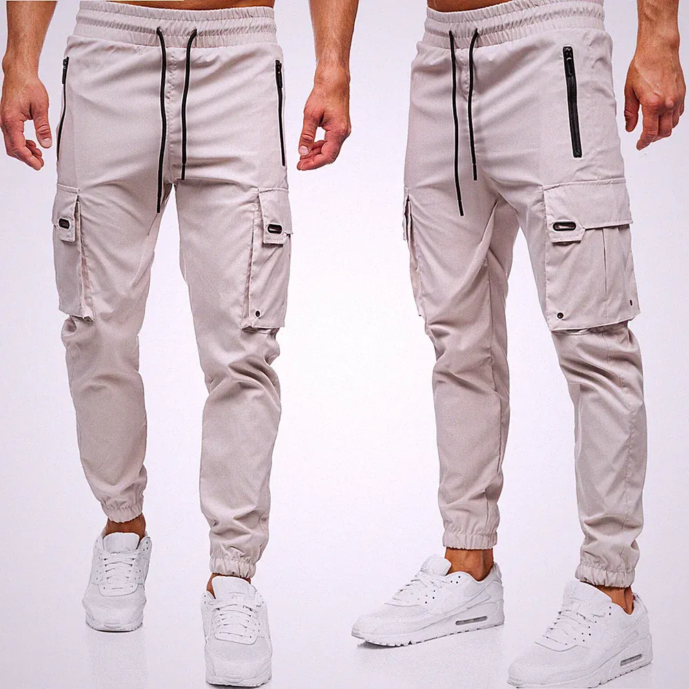 Cargohose Laufhose Trainingshose Sporthose Unifarben Motiv Herren Mix BOLF Cargo