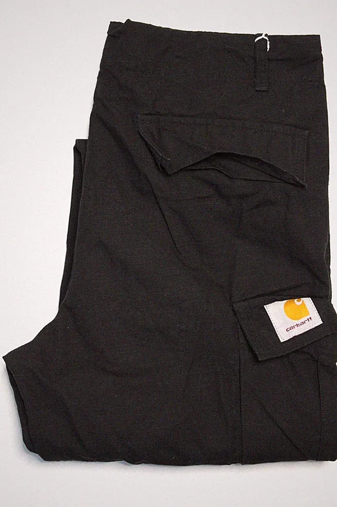 Carhartt Jogginghose Sweathose Hooded Theory Herren S schwarz Ripstop Baumwolle LEVJ781