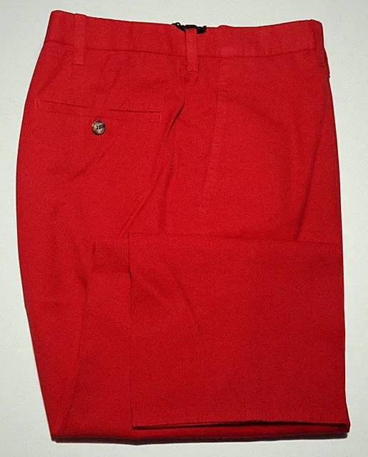 Cesare Attolini Rote Chinohose aus 100% Baumwolle Slim Fit - 40 Regular
