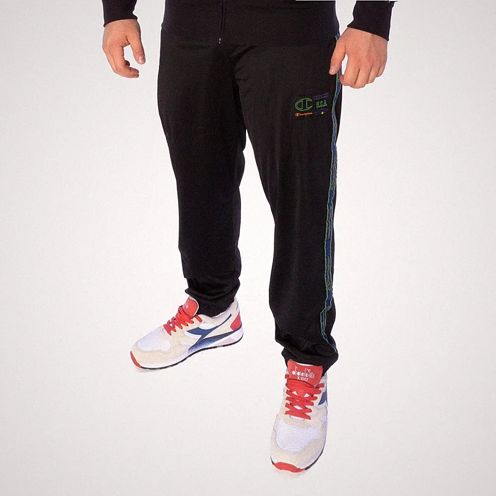 Champion Elastic Cuff Pants Hose Herren Jogginghose schwarz 17317