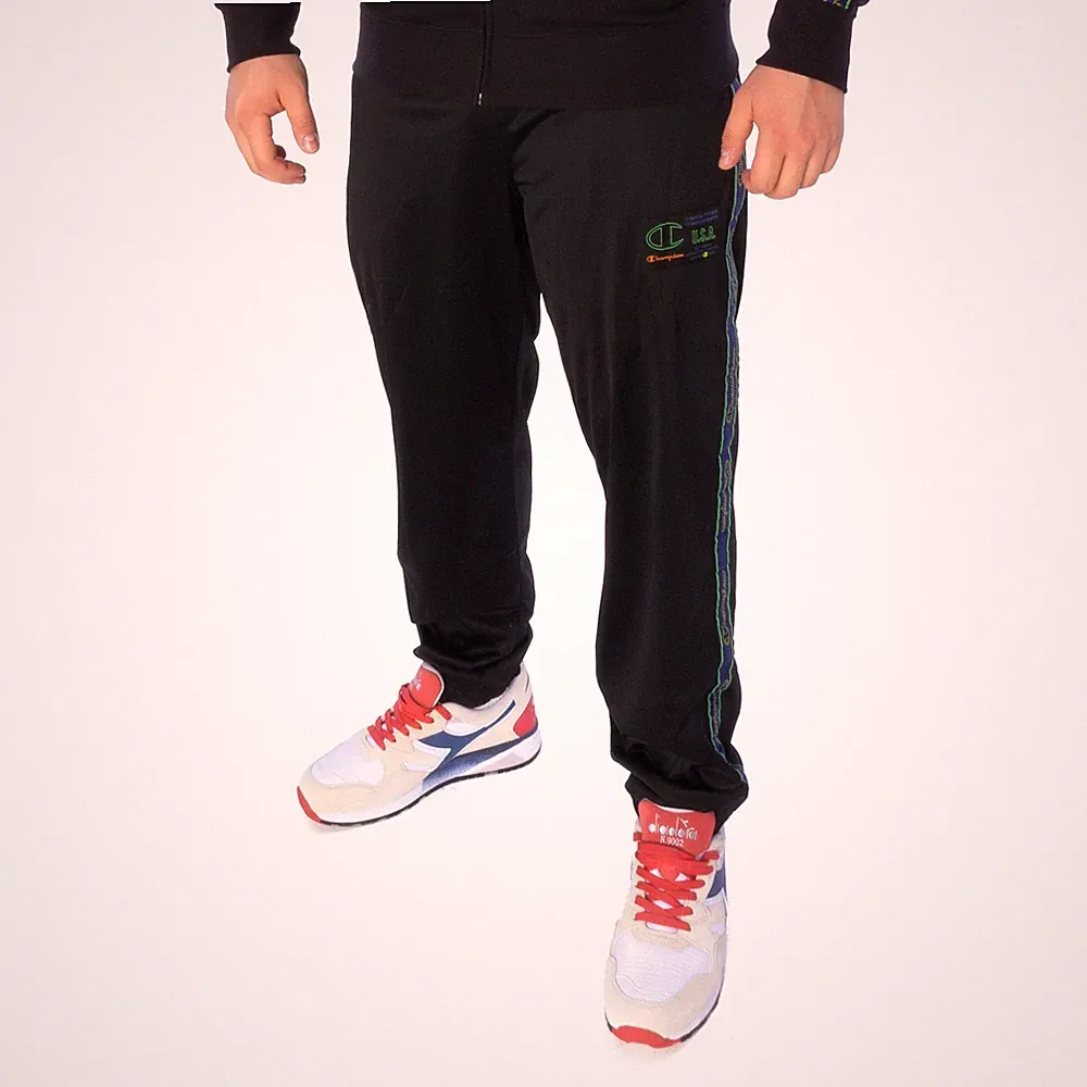Champion Elastic Cuff Pants Hose Herren Jogginghose schwarz 17317