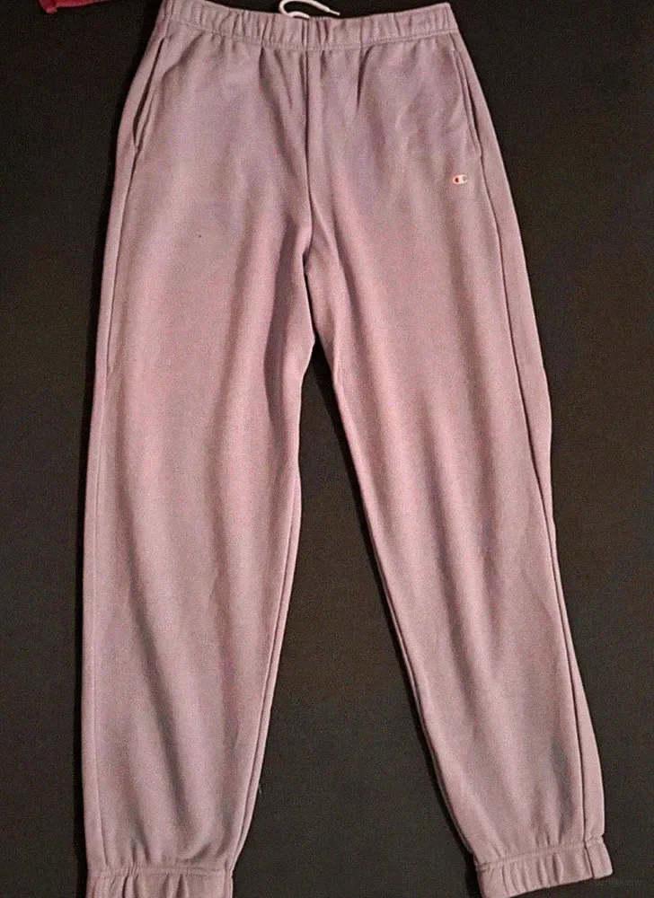Champion Herren Jogginghose lila L Polyester elastischer Bund