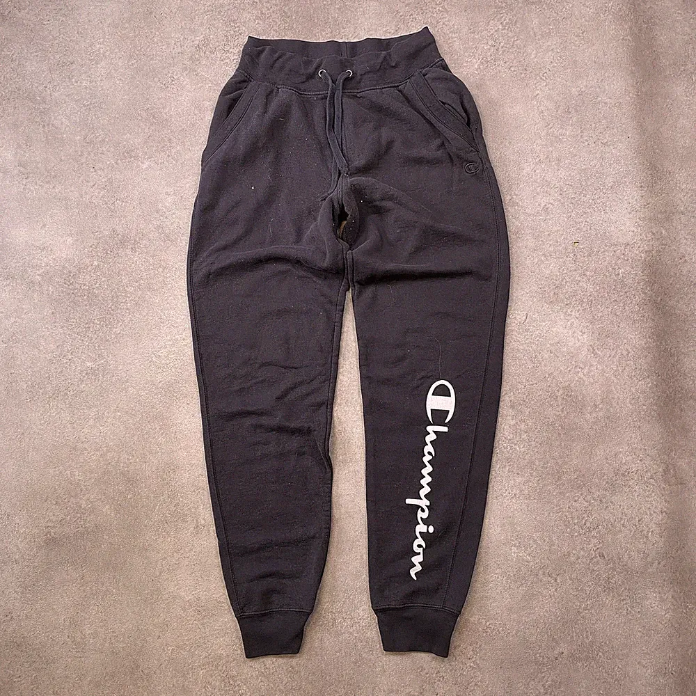 Champion Jogger Herren Small Tapered Fleece Jogginghose, Schwarz