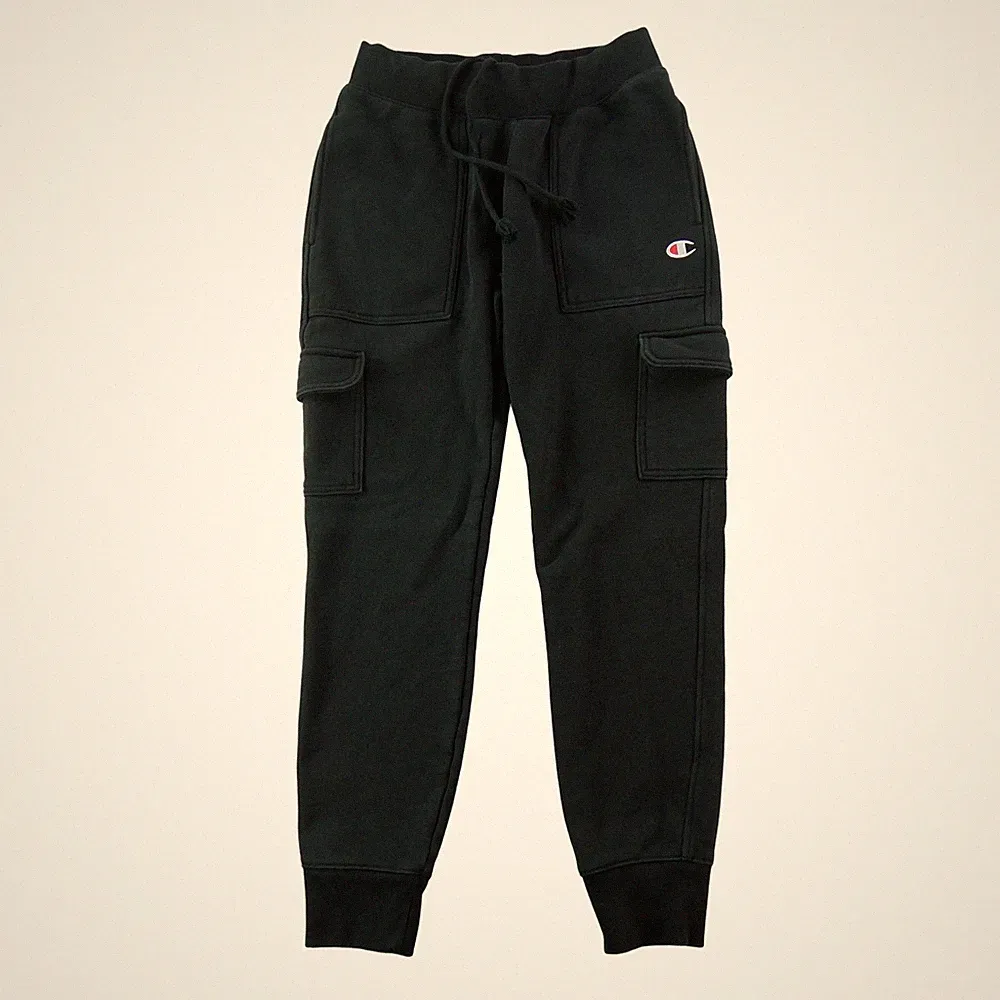 Champion Jogging Cargo Reverse Weave Vintage Y2K Herren Größe M schwarz #QWE7260