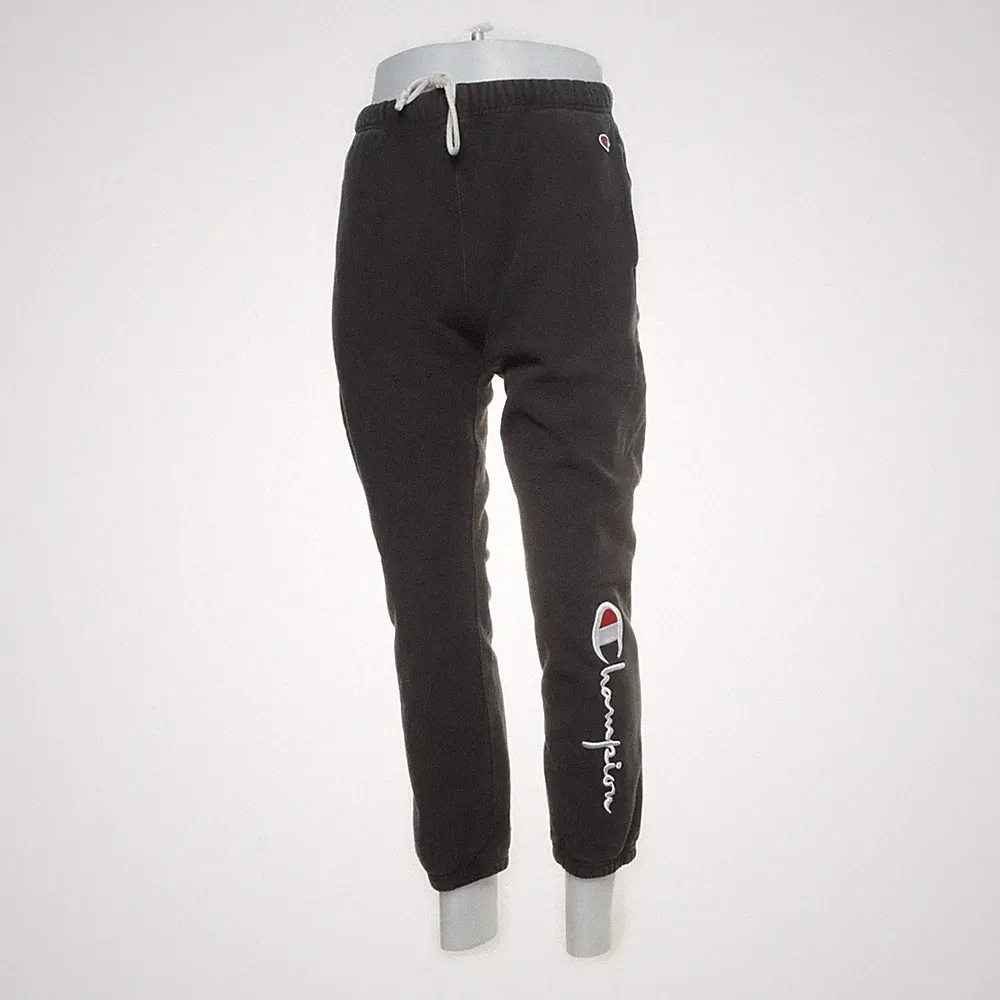 Champion, Jogginghose, Größe: M, Reverse Weave Warm Up, Schwarz, Einfarbig #t8P