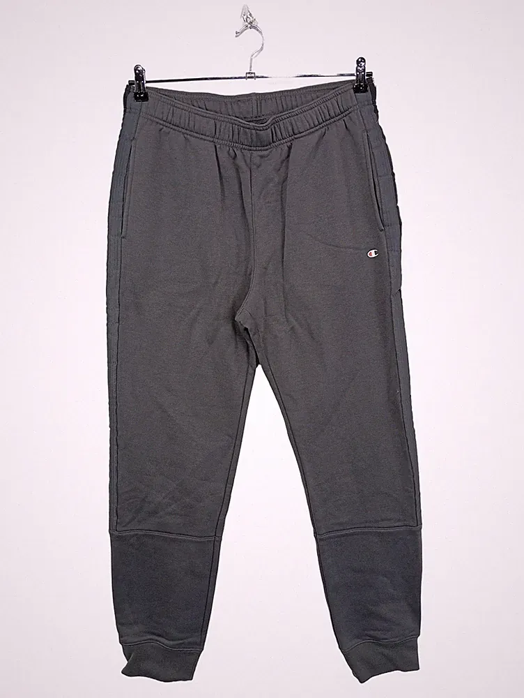 Champion Jogginghose Herren Gr. 52 XL Dunkelgrau mit Seitenstreifen