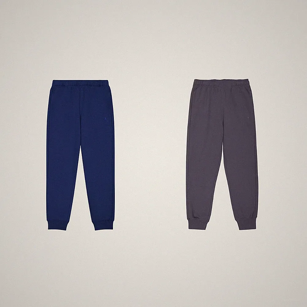 Champion Jogginghose Herren Icons Sweathose Blau Grau Logo Hose Rippbündchen NEU