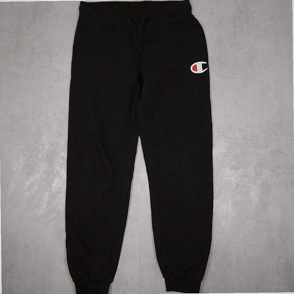 Champion Jogginghose Herren S Schwarz Regular Fit Streetwear Big Logo Fleece
