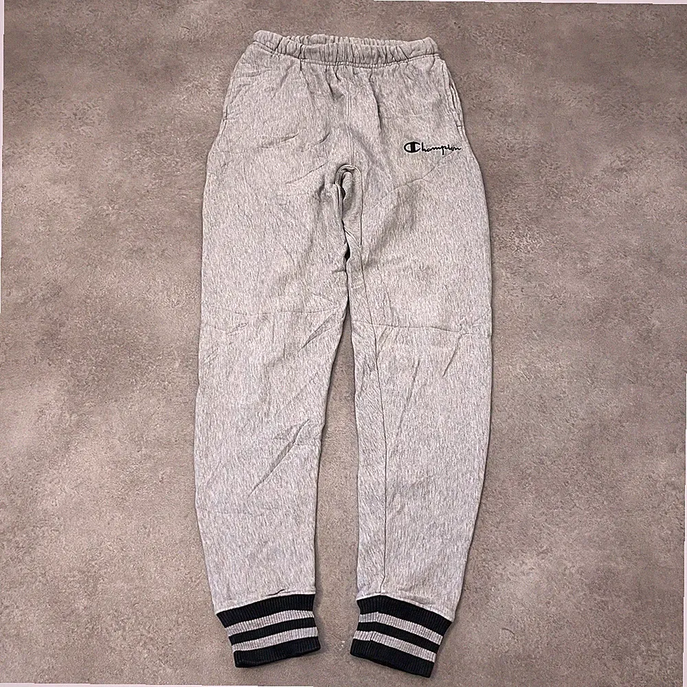 Champion Jogginghose Herren Small Straight Fit Sport Sweatpants Grau