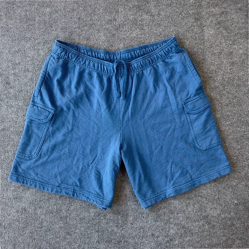 Champion Jogginghose Herren XXL Blau Cargo Baumwolle Sweatshorts