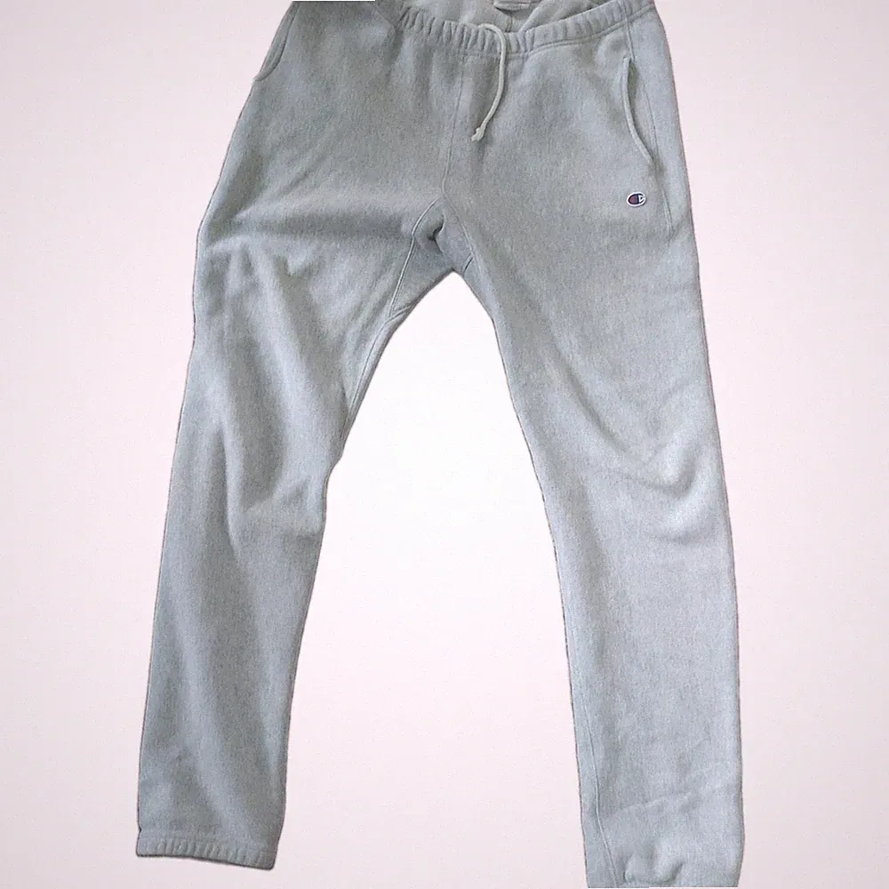 Champion Jogginghose XL Hellgrau Reverse Weave Winter Herren Warm Up