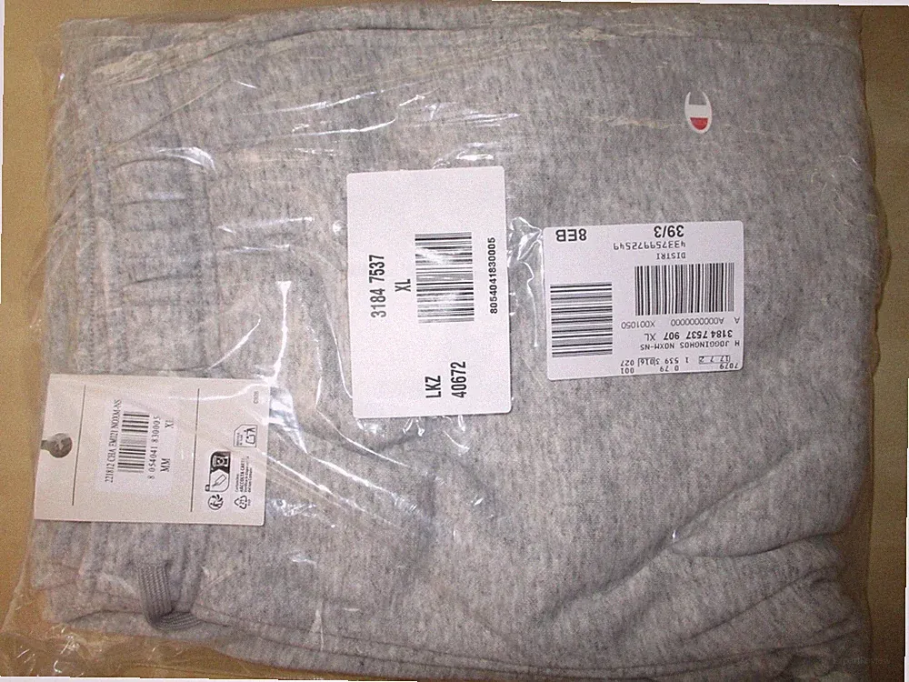 CHAMPION JOGGINGHOSE XL HERREN RUNNING GRAU MELIERT