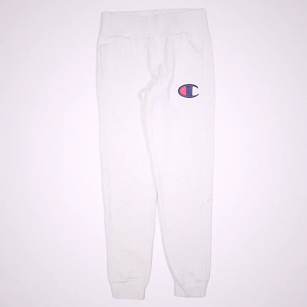 CHAMPION REVERSE WEAVE Herren Jogginghose Weiß Slim Jeans S W26 L28 Baumwollmix