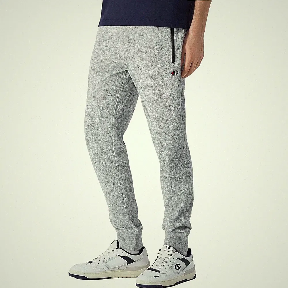 Champion Rochester Herrenkleidung Jogginghose 220807EM021 RIB CUFF PANTS Grau