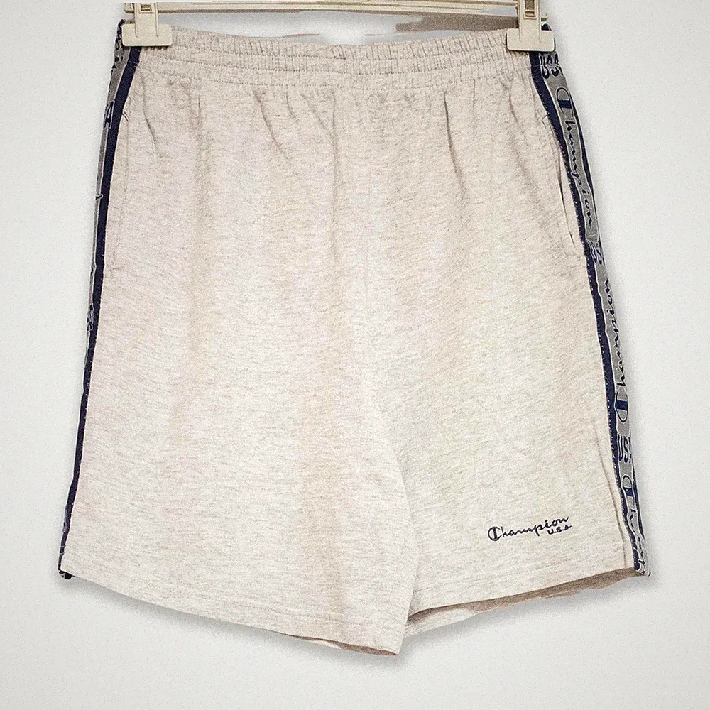 Champion Vintage Hose kurz grau 00er Jahre - Größe L Herren