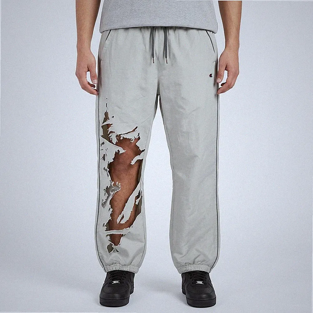 Champion Vintage Trackpants L baggy 7-0 BUG Jogginghose Gym Sport Hose