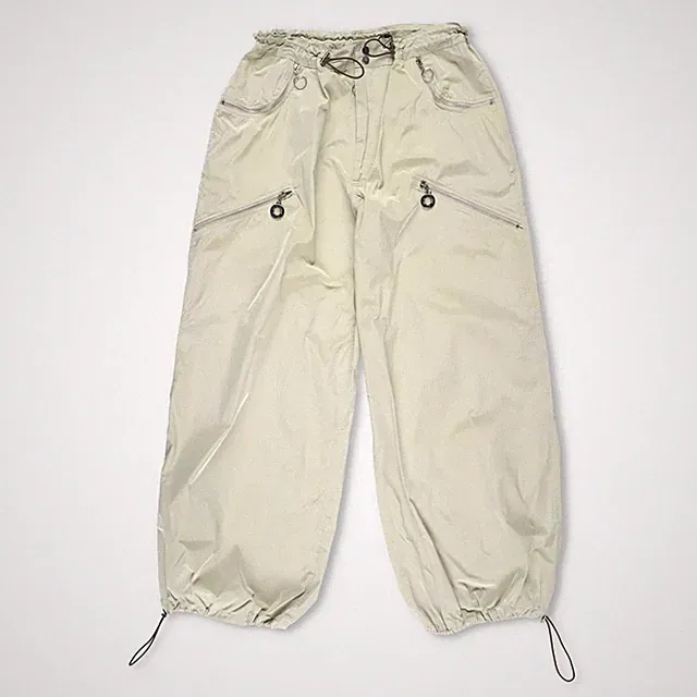 CHARLIE CONSTANTINOU Herren Nylon Essential Hose Baggy Grün M - L UVP 550