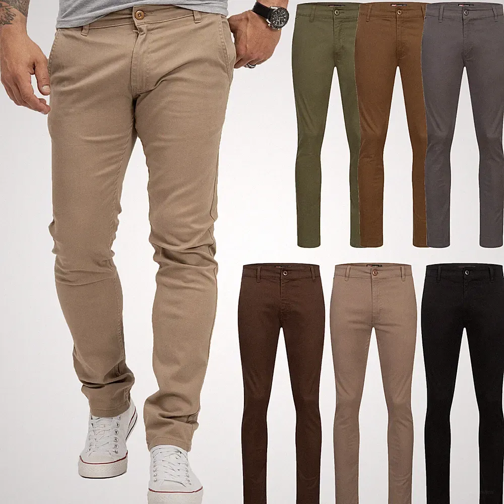 Chino Hose Herren Rock Creek Herren Chinohose Basic Hosen Regular Fit H-379 NEU