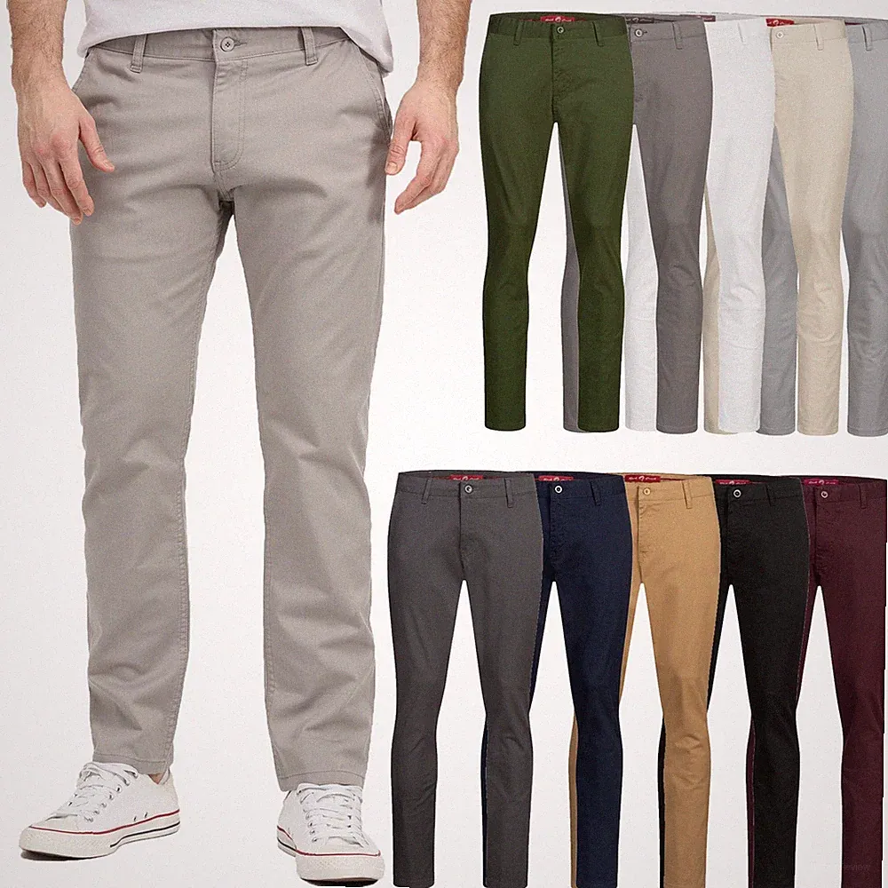Chino Hose Herren Rock Creek Herren Chinohose Basic Hosen Regular Fit RC-2440