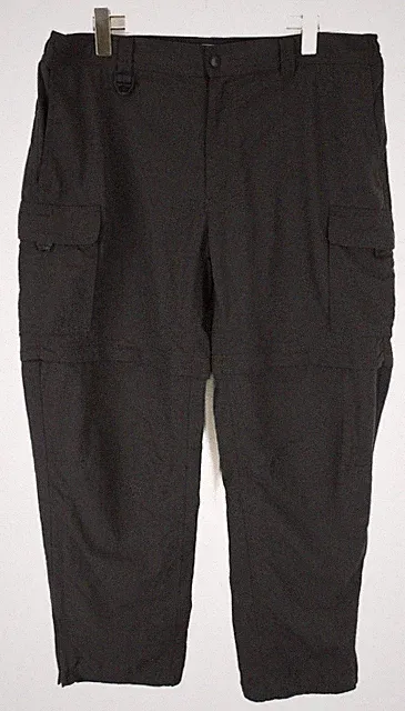 COLUMBIA Grt Omni Dry Herren XL Nylon Trousers Halbreißverschluss Beine Grau