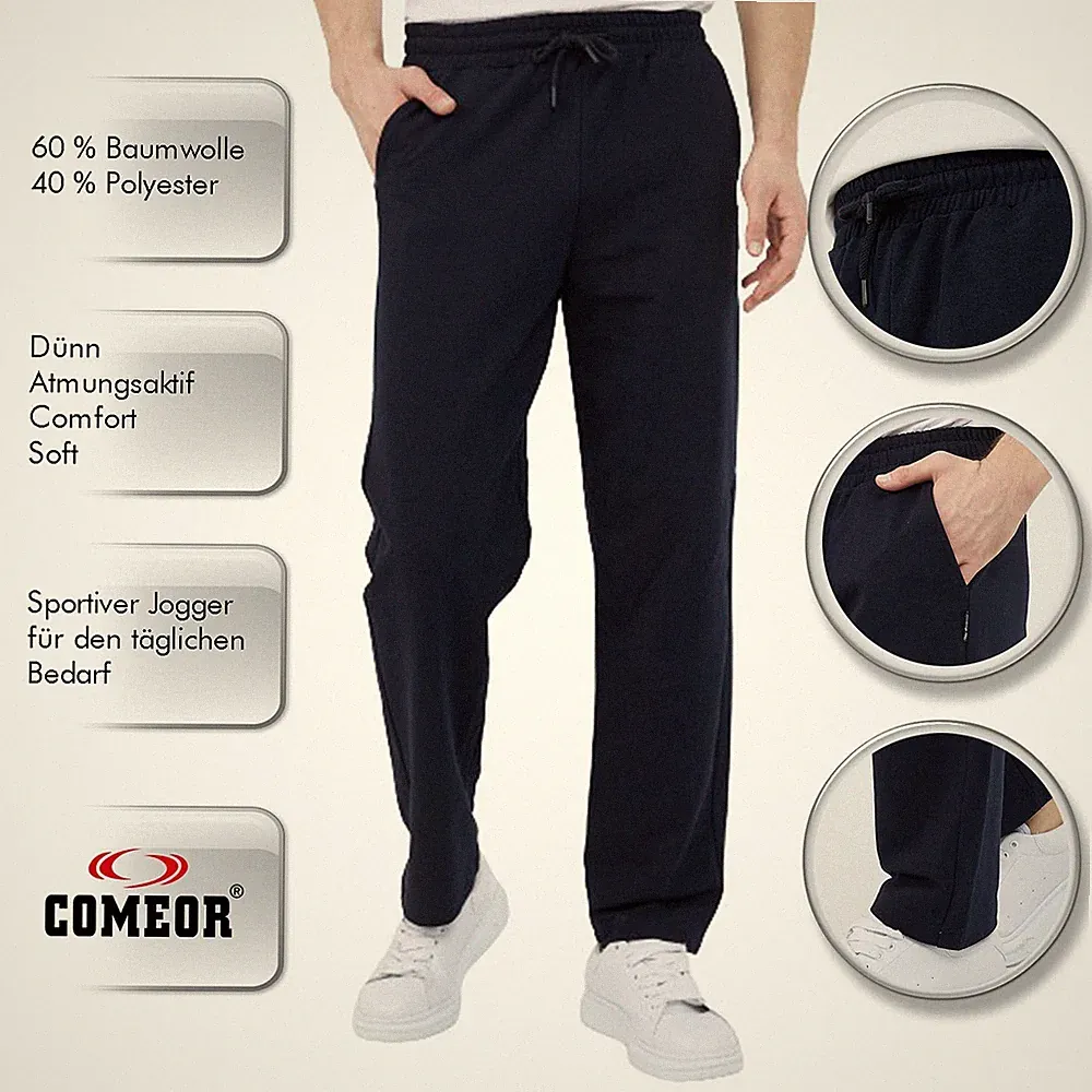 COMEOR Herren Jogginghose Trainingshose Dunkelblau M EU 2021 Modell