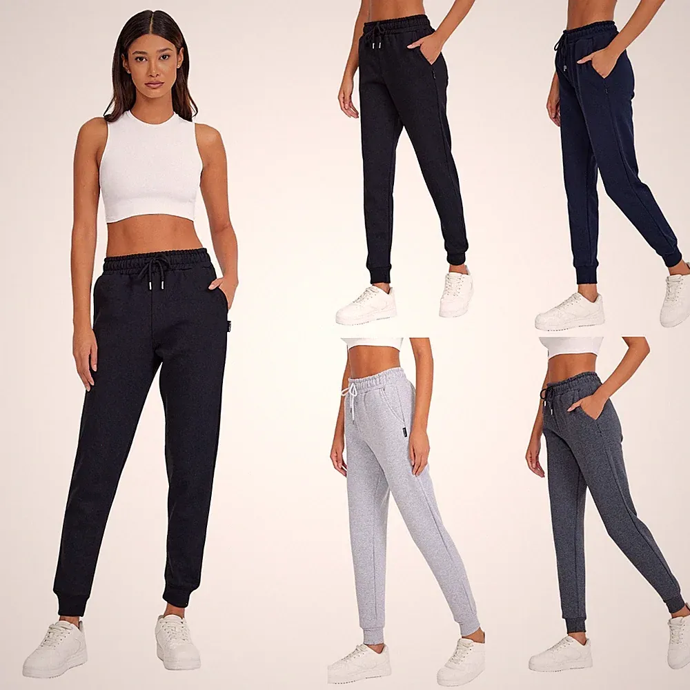 COMEOR Jogginghose Damen Baumwolle Sporthose Lang Warme Trainingshosen