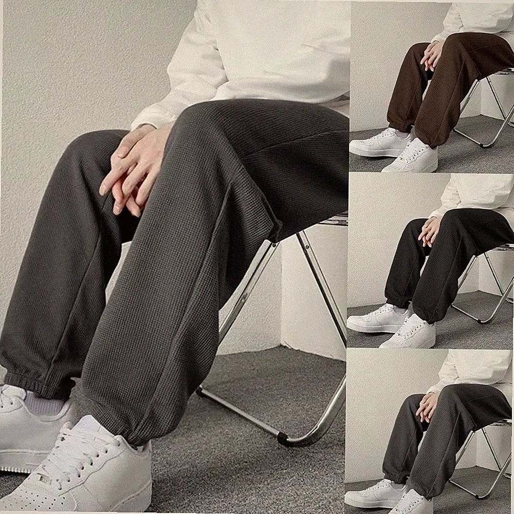 Comfort Fit Jogginghose für Herren - lockere Hose mit Bündchen für Frühling