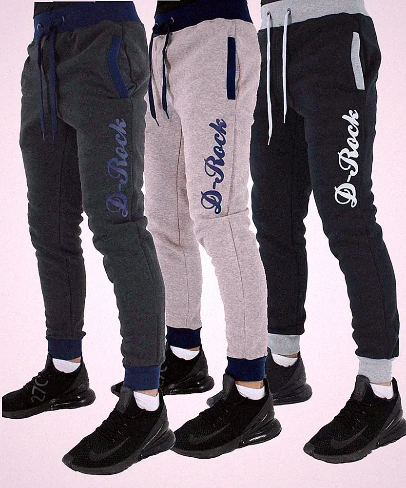D-Rock Mortimer Slim Fit Jogger Trainingshose Tracksuit Bottoms Fleece