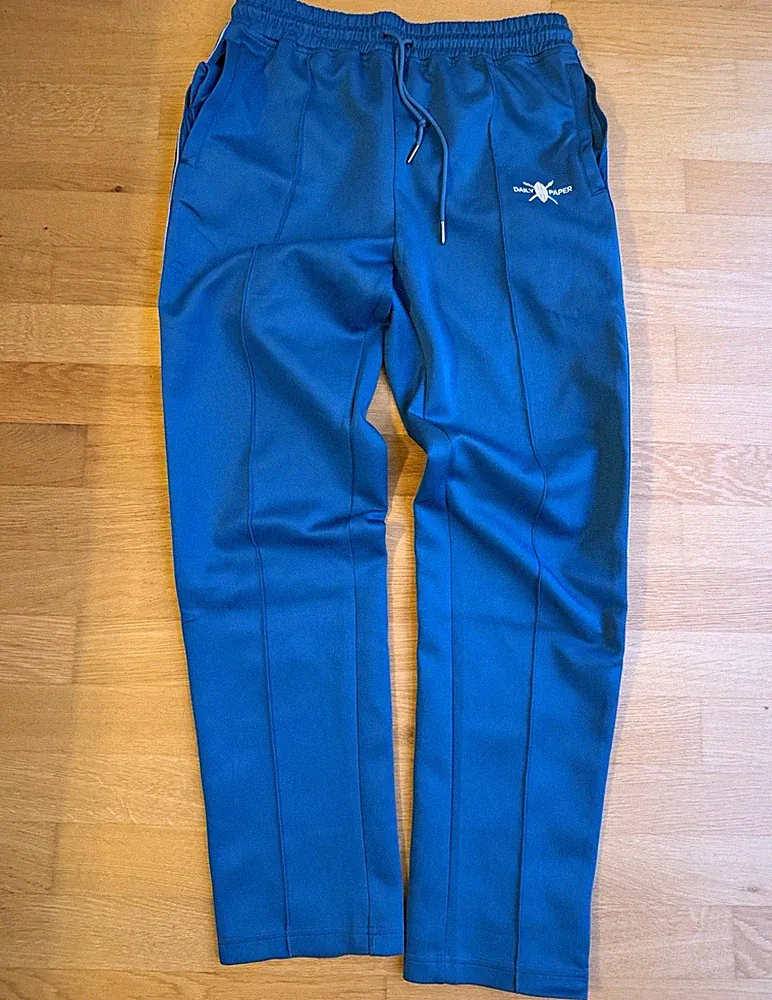 Daily Paper Herren Trainingshose Blau M, elastischer Bund, Jogging Hose Türkis