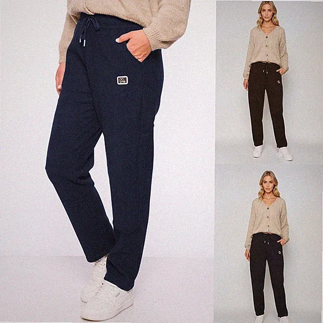 Damen Cord-Hose Winter Thermo-Hose High-Waist Stretch warm gefüttert Fell 36-46