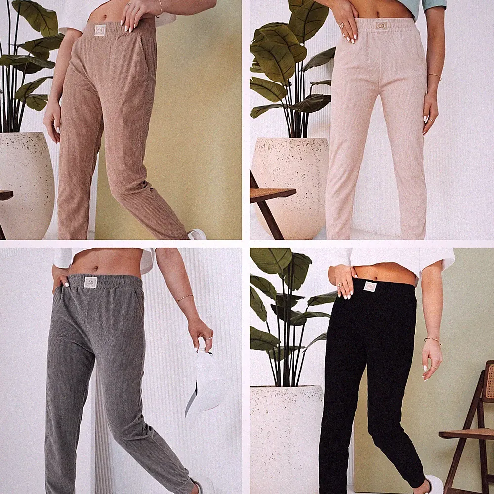 Damen Cord Sweatpants Jogginghose Sporthose Freizeithose Sport Jogger DSTREET