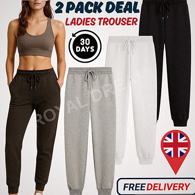 DAMEN DAMEN JOGGINGHOSE TRAININGSHOSE FLEECE JOGGINGHOSE GRÖSSE S- 2XL