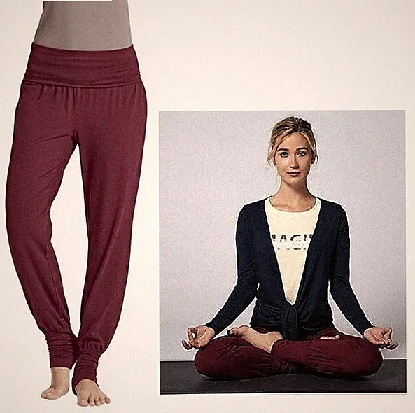Damen Freizeit Yoga Hose Laufen Fitness Hohe Taille Modal Jogginghose SPORTS