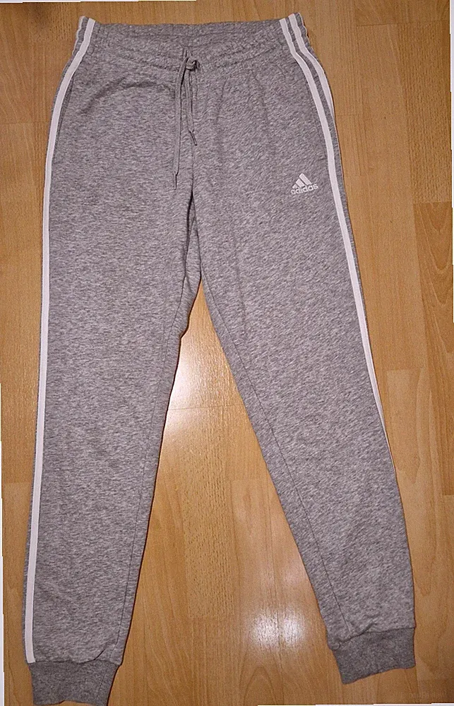 Damen Future Icons 3 Streifen Jogginghose Grey Heather Gr S 34/36