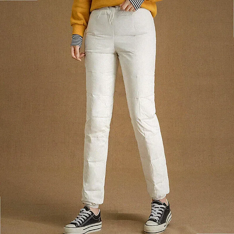 Damen Gepolstert Gesteppt Hose Puffer Hose Dick Jogginghose Warm Winter Neu