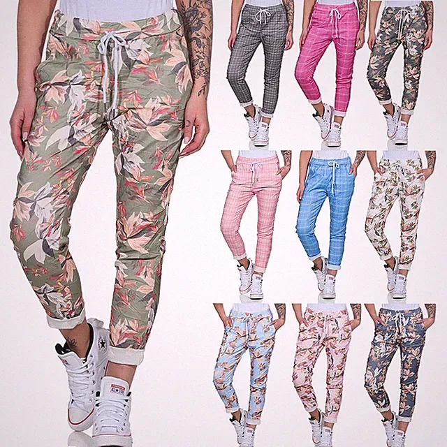 Damen Hose Jogging Hosen Chino Freizeit Stretch Leggings Boyfriend Fitness Pants