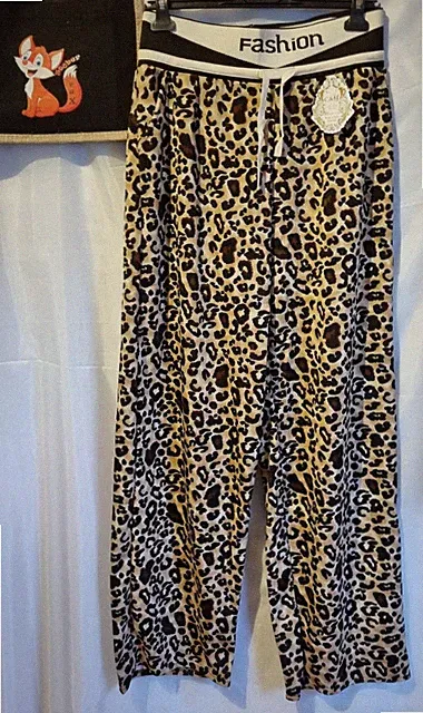 Damen Hose, Sporthose, Freizeithose, Jogger, Leo, Braun, Größe ca XL/2XL