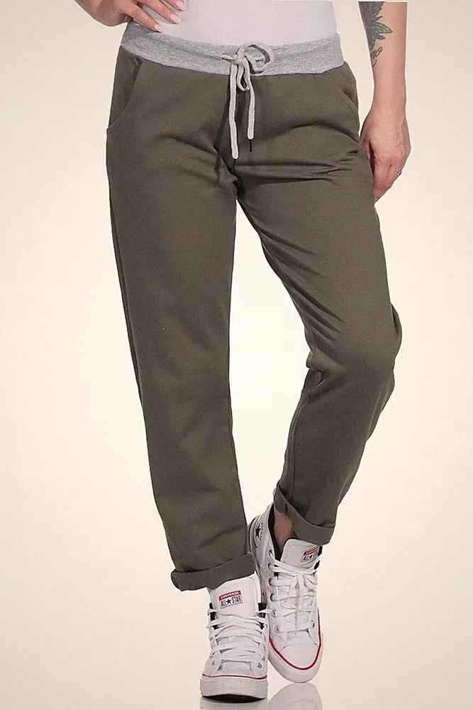 Damen Hose Sweatpants Jogginghose Baumwolle Freizeithose Onesize 36-42 Model 31