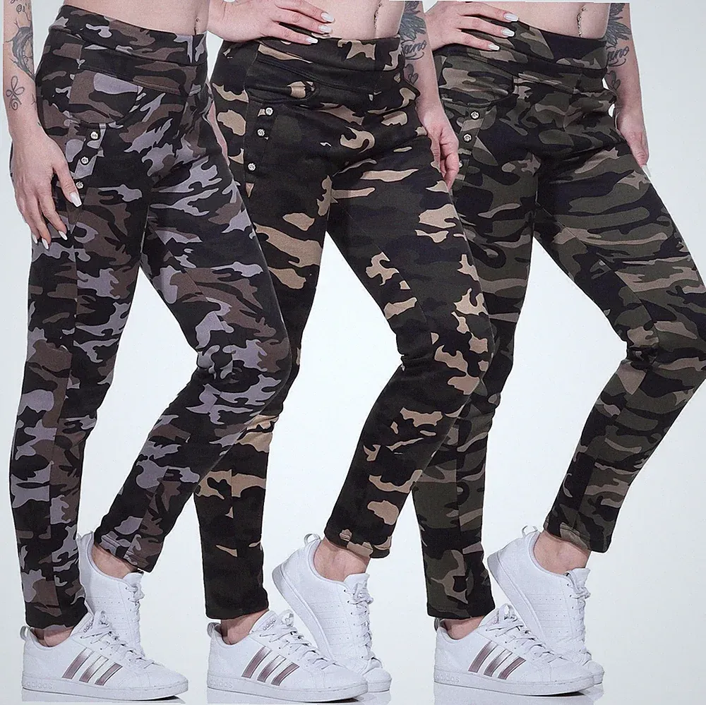 Damen Jogginghose Hohe Taille Thermo Sporthose Fitness Freizeithose mit Taschen