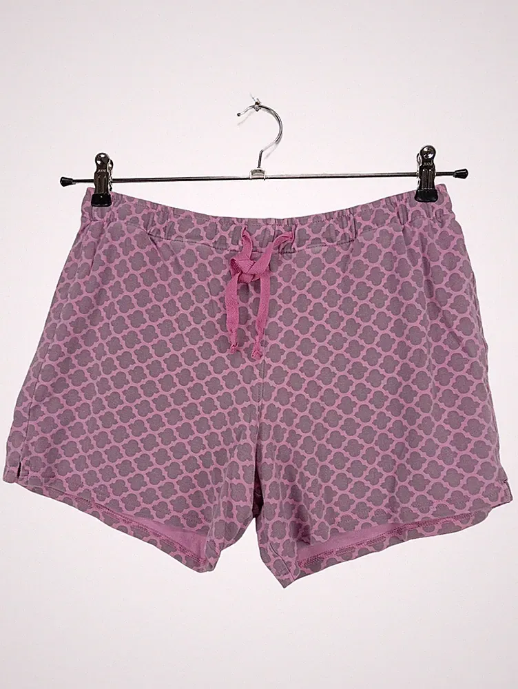 Damen Jogginghose Rosa Geometrisch Gr. M Lounge Loungewear Baumwolle