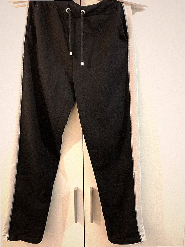 Damen Jogginghose Sporthose Schwarz Gr: 36