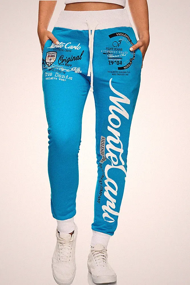 Damen Jogginghose | Sportliche Freizeithose | Ausgefallenes Design Monte Carlo