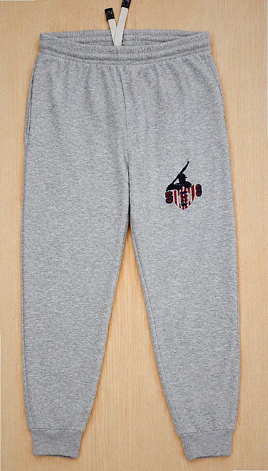 Damen Jogginghose Sweatpants Gr. 42 Grau weiches Innenfleece, Bund mit Kordel